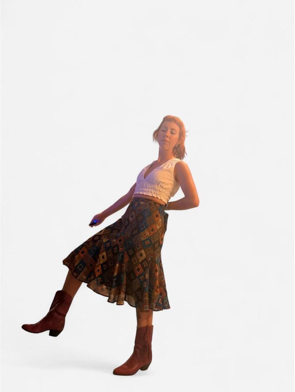 Ruby Rd. Women's Multi and Brown Skirt